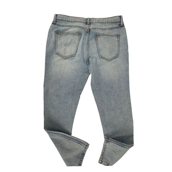 Current/Elliott 'The Zig Zag Fling' Studded Denim Blue Jeans – Size 27 - ($278) - Picture 6 of 8